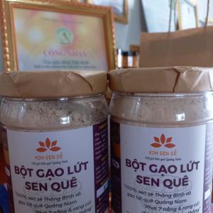 Bột gạo lứt sen quê